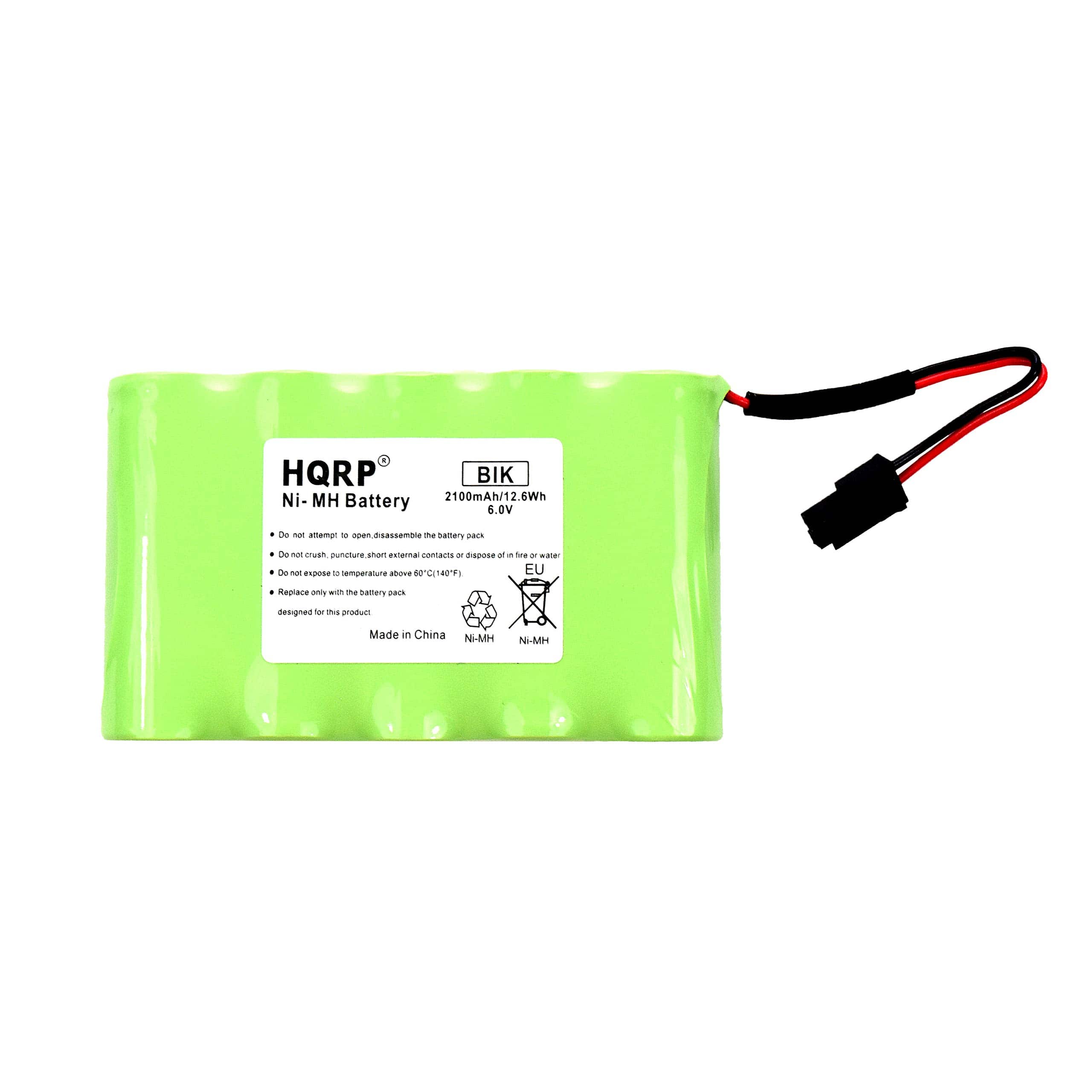 HQRP - Backup Battery 6 V 2100 mAh NiMH for GE Interlogix Simon Xti XTi-5 Security Panel