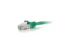 Front. Cables to Go - C2G / Cables to Go 00832 Cat6 Snagless Shielded (STP) Network Patch Cable, Green (8 Feet/2.43 Meters).
