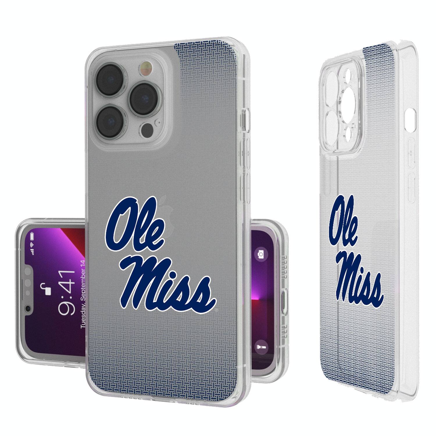 Keyscaper - NCAA - Ole Miss Rebels Linen Logo iPhone Clear Case - 15 Plus - Multicolor price history on PriceWatchPro