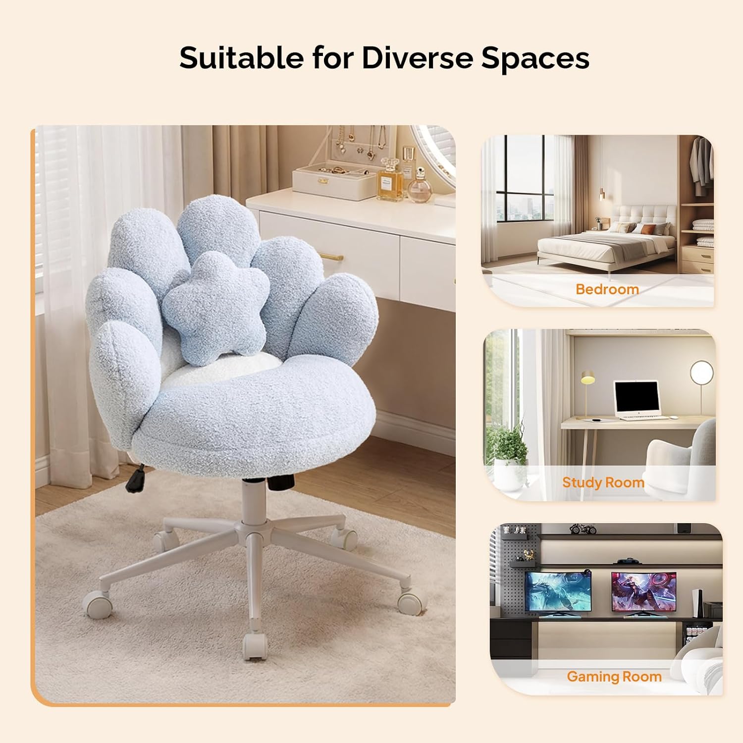 Suitable for Diverse Spaces

- Bedroom
- Study Room
- Gaming Room