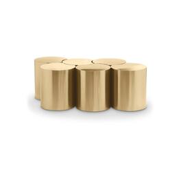 Meridian Furniture - Dimple Coffee Table - Gold