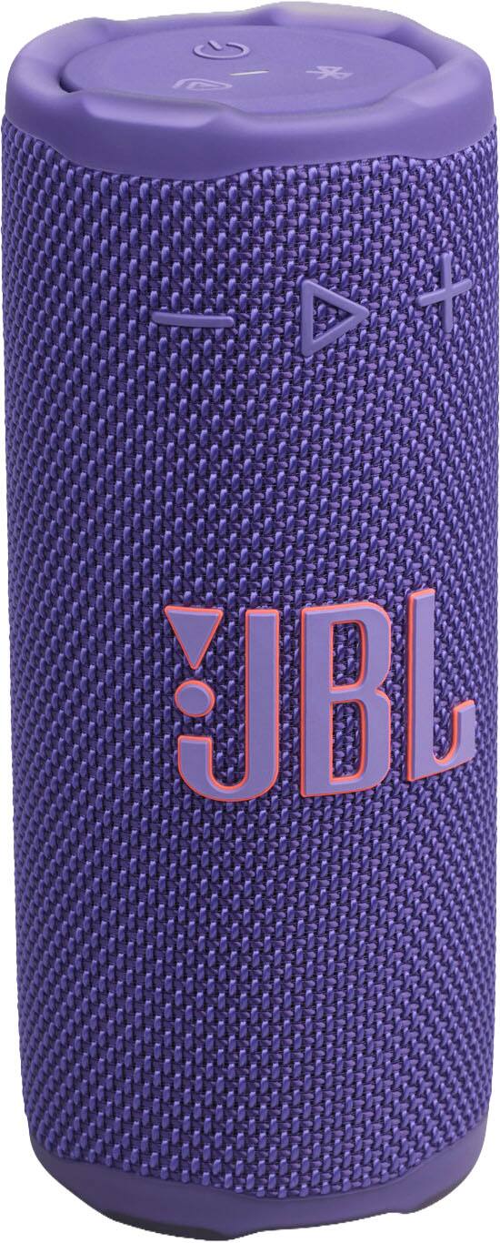 Left. JBL - Grip Portable Wireless Speaker with Built-In Light - 2025 - Purple.