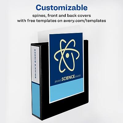 Customizable spines, front and back covers with free templates on avery.com/templates

BRIAN'S SCIENCE BINDER