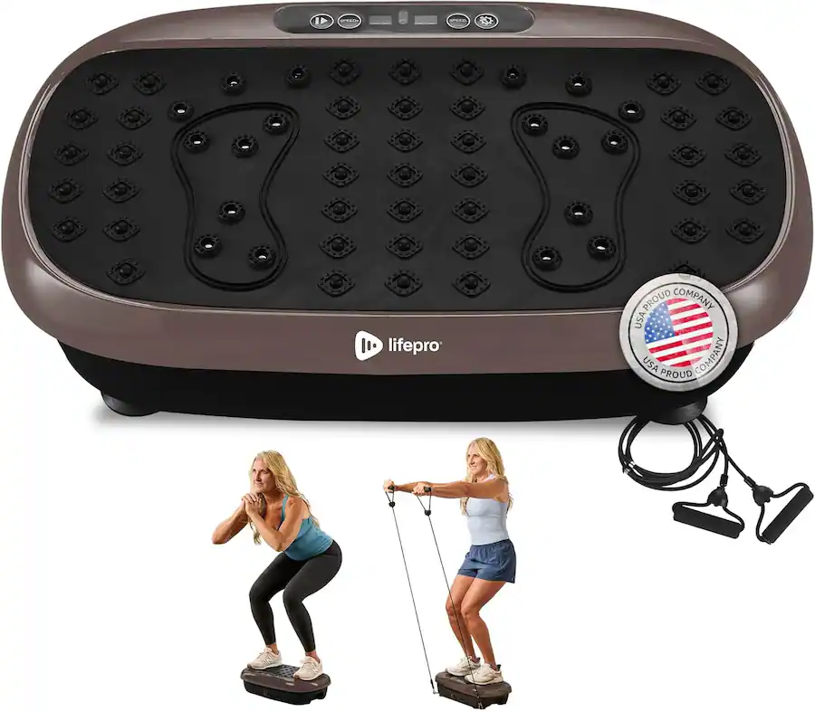LifePro HexaPlate Lite Vibration Plate – Compact Whole Body Exercise ...