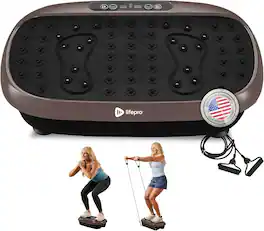 LifePro - HexaPlate Lite Vibration Plate – Compact Whole Body Exercise Machine for Toning & Recovery - Bronze