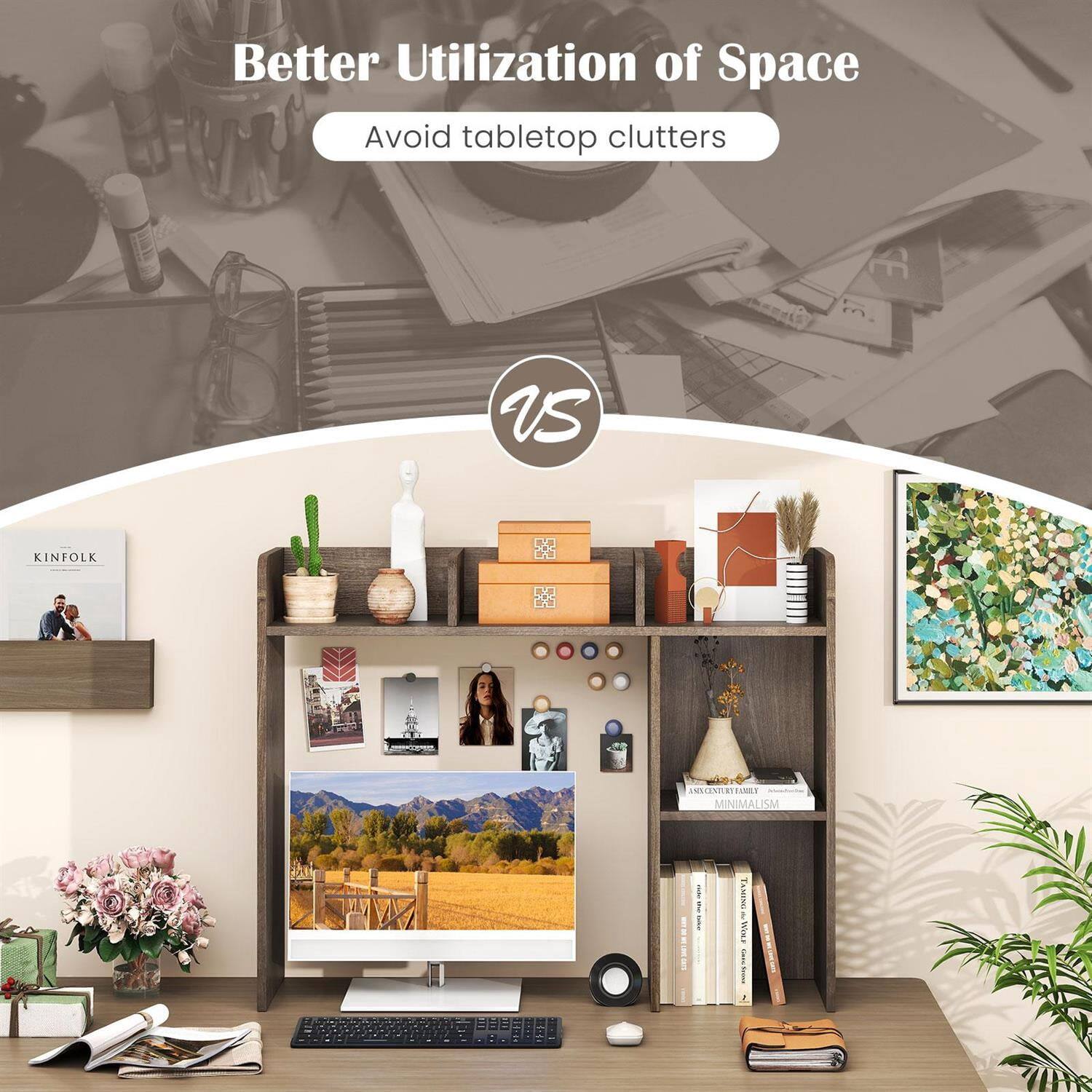 Better Utilization of Space  
Avoid tabletop clutters  

SE vs KINFOLK ULENN 1UMT MINIMAL SM TAMING&TOOL WORF