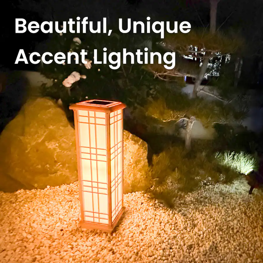 Japanese Tree Led Techko Maid Solar Powered Japanese Garden Lights: Beautiful Outdoor ...