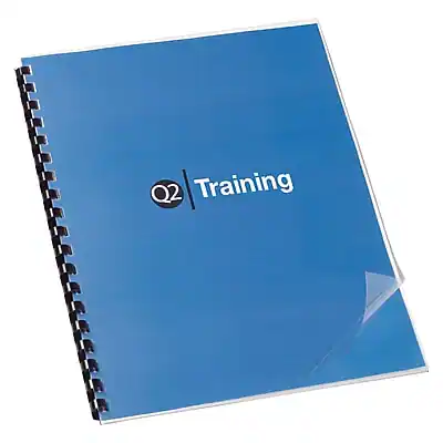 Front. GBC - GBC Clear-View Presentation Covers, Letter Size, Clear, 100/Box (2020025) - Clear.