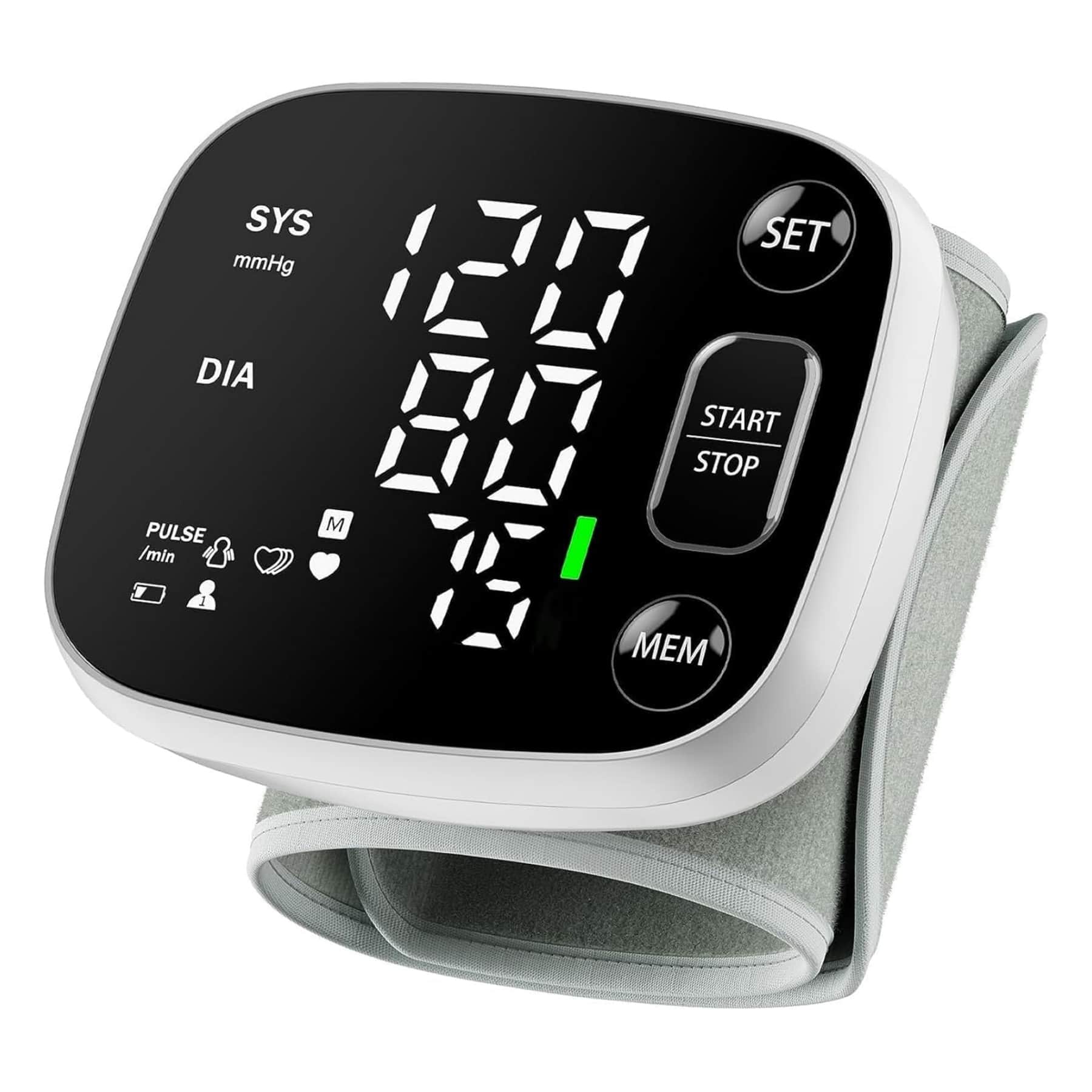 Dazzed Corner - Blood Pressure Monitors for Home Use Upper Arm, 240 Memory - White