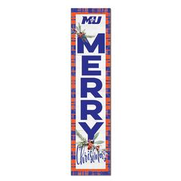 Jardine - Marymount Saints 12'' x 48'' Outdoor Merry Christmas Leaner - White
