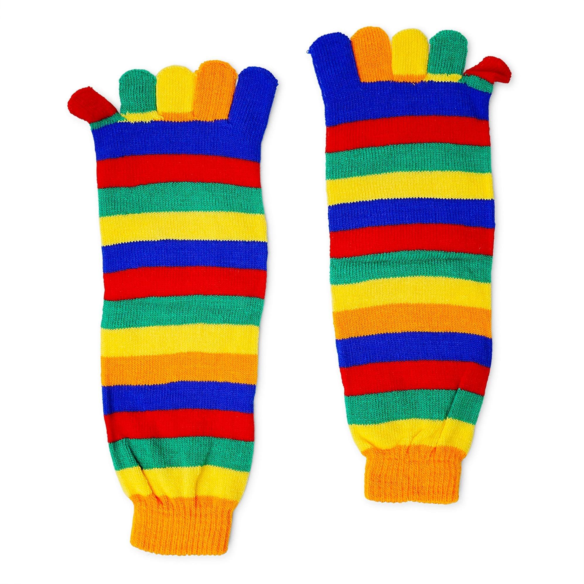 Alt View 1. Forum Novelties - Clown Shoes And Toe Sock Costume Set Adult One Size - Red.