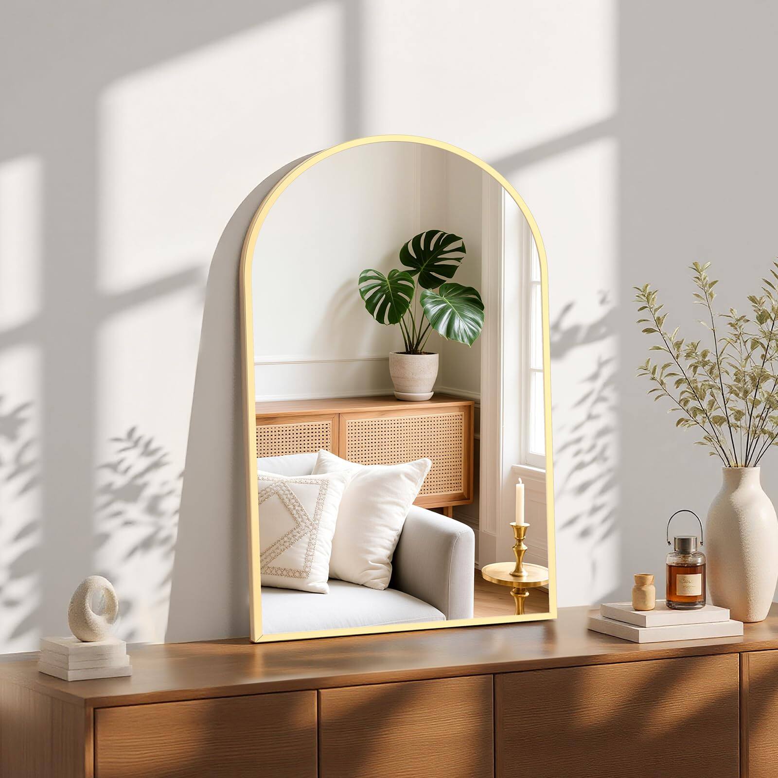 Gold 31"L x 20"W Arched-top