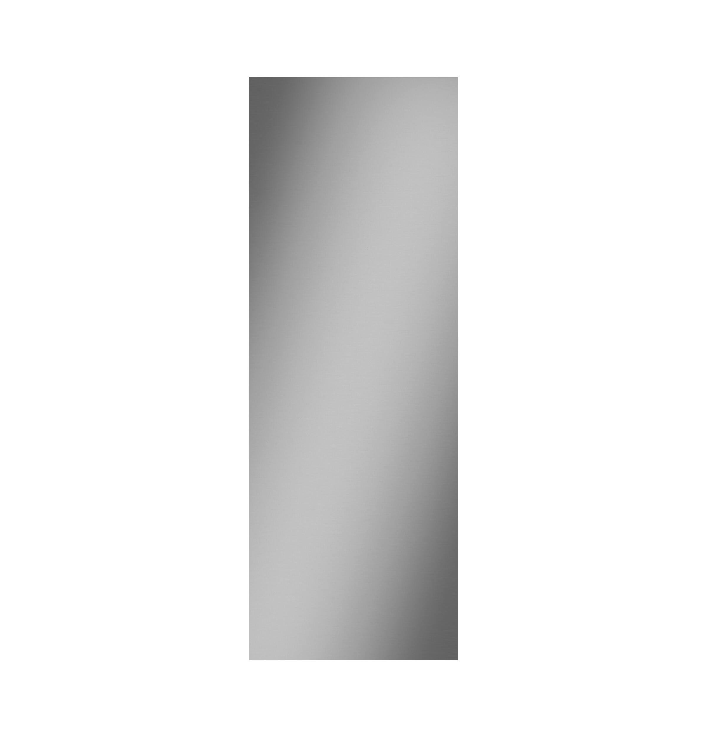 Front. Monogram - Right Side Panel for Counter-Depth French Door Bottom Freezer Refrigerator - Stainless Steel.