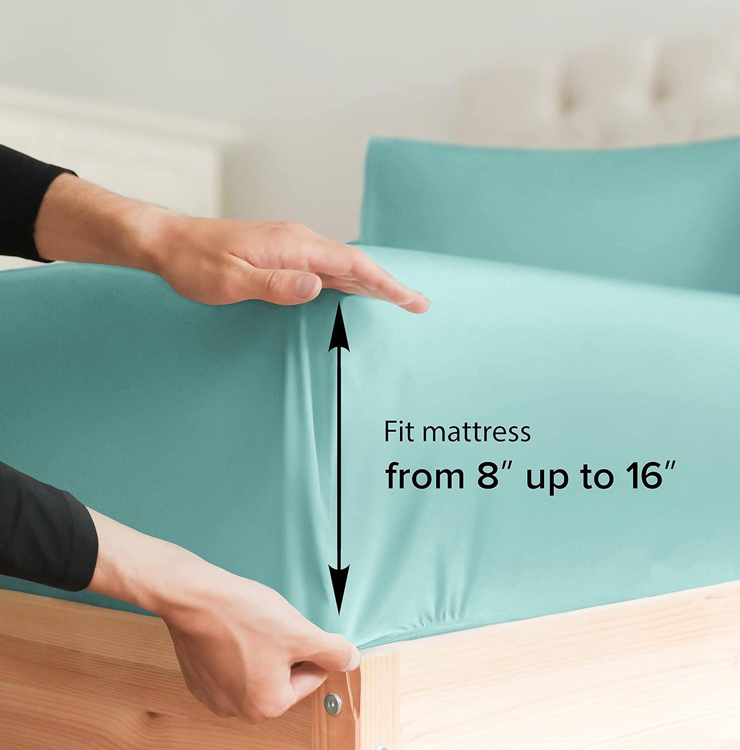 Fit mattress from 8" up to 16"