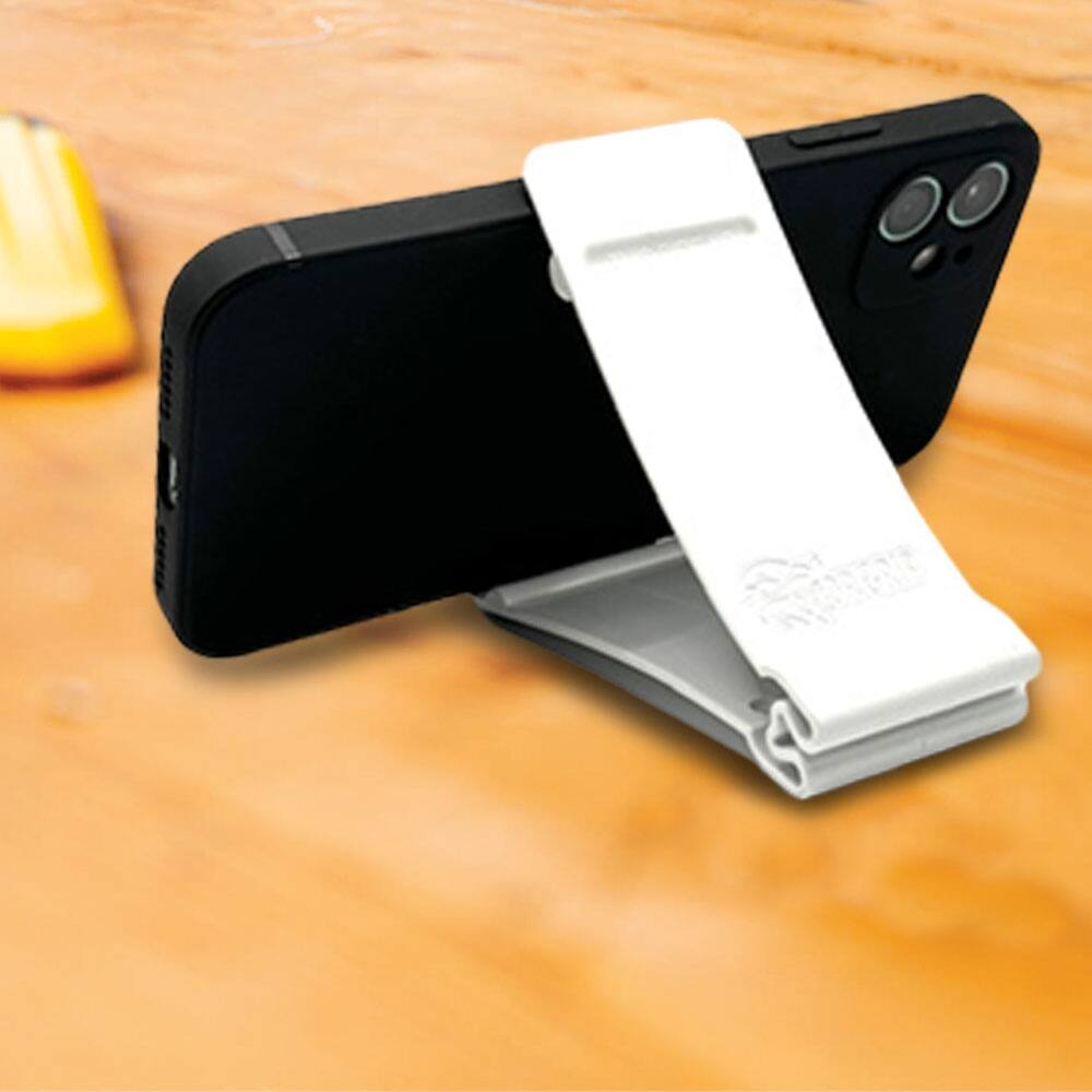Angle. GoBrands - GatorGrip Phone Stand - White.