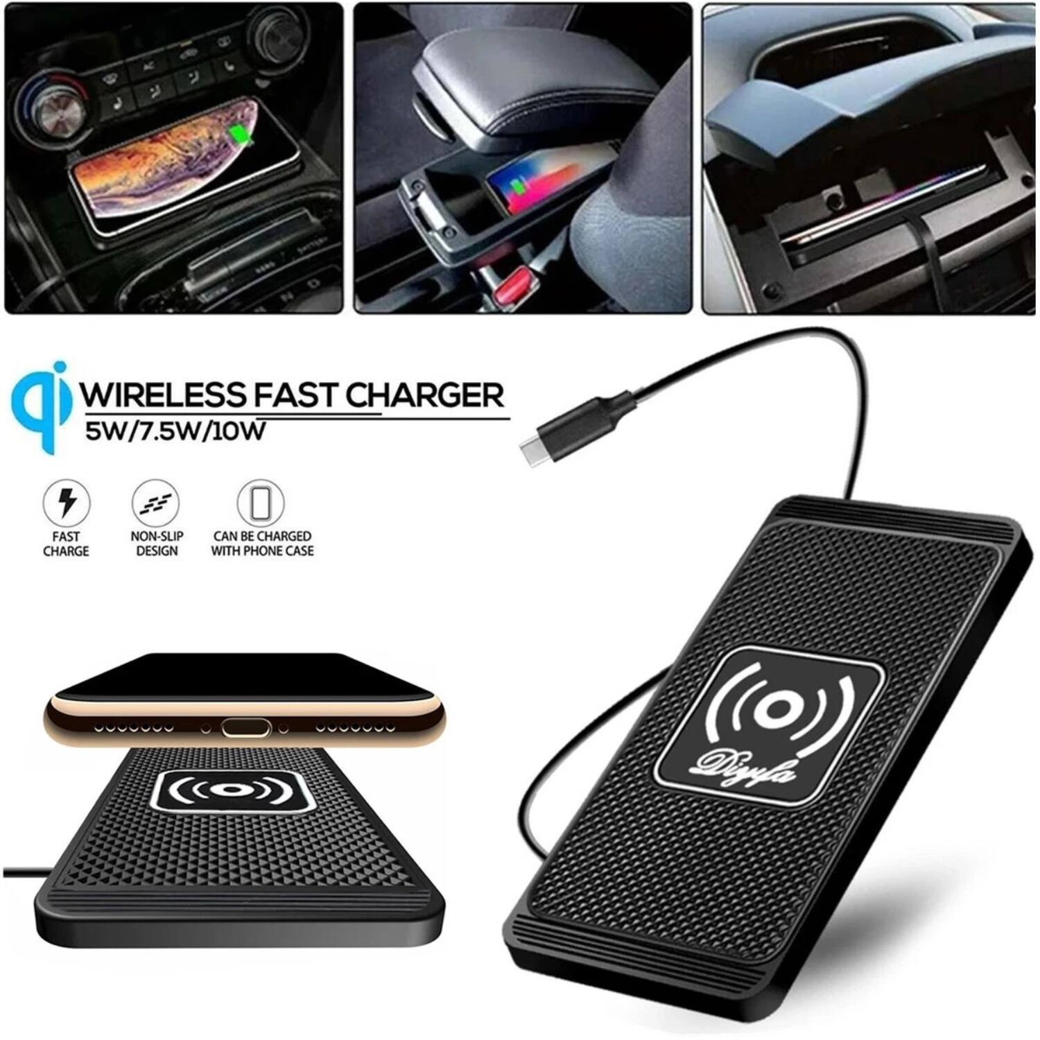 WIRELESS FAST CHARGER  
5W/7.5W/10W  

- FAST CHARGE  
- NON-SLIP DESIGN  
- CAN BE CHARGED WITH PHONE CASE  

Dyfa