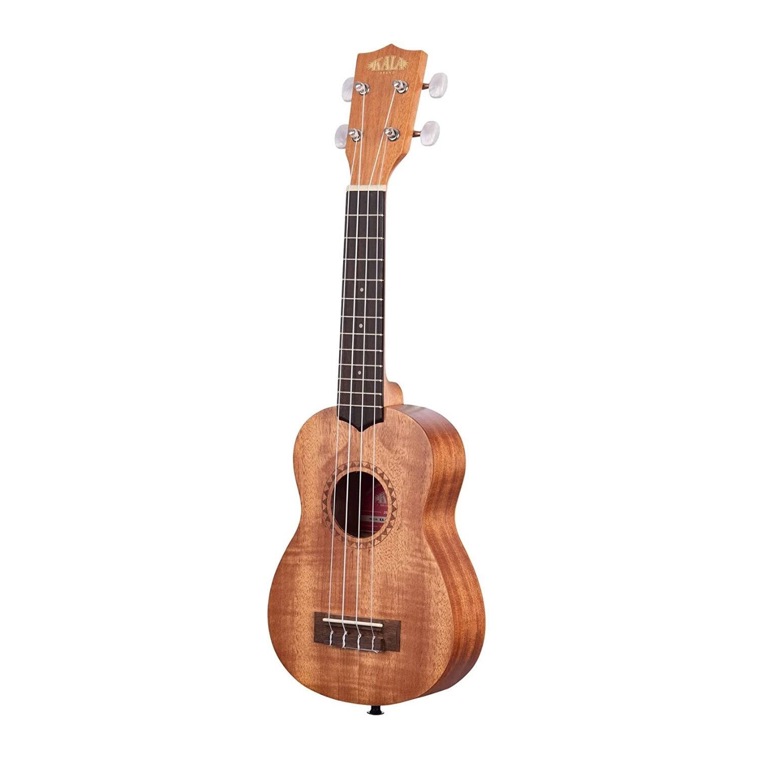 Left. Kala - Kala KA-15S Satin Mahogany Soprano 4-String Ukulele.