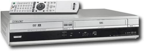 Sony - Progressive-Scan Multiformat DVD-R/-RW/+R/+RW Recorder/VCR Combo-Angle_Standard 