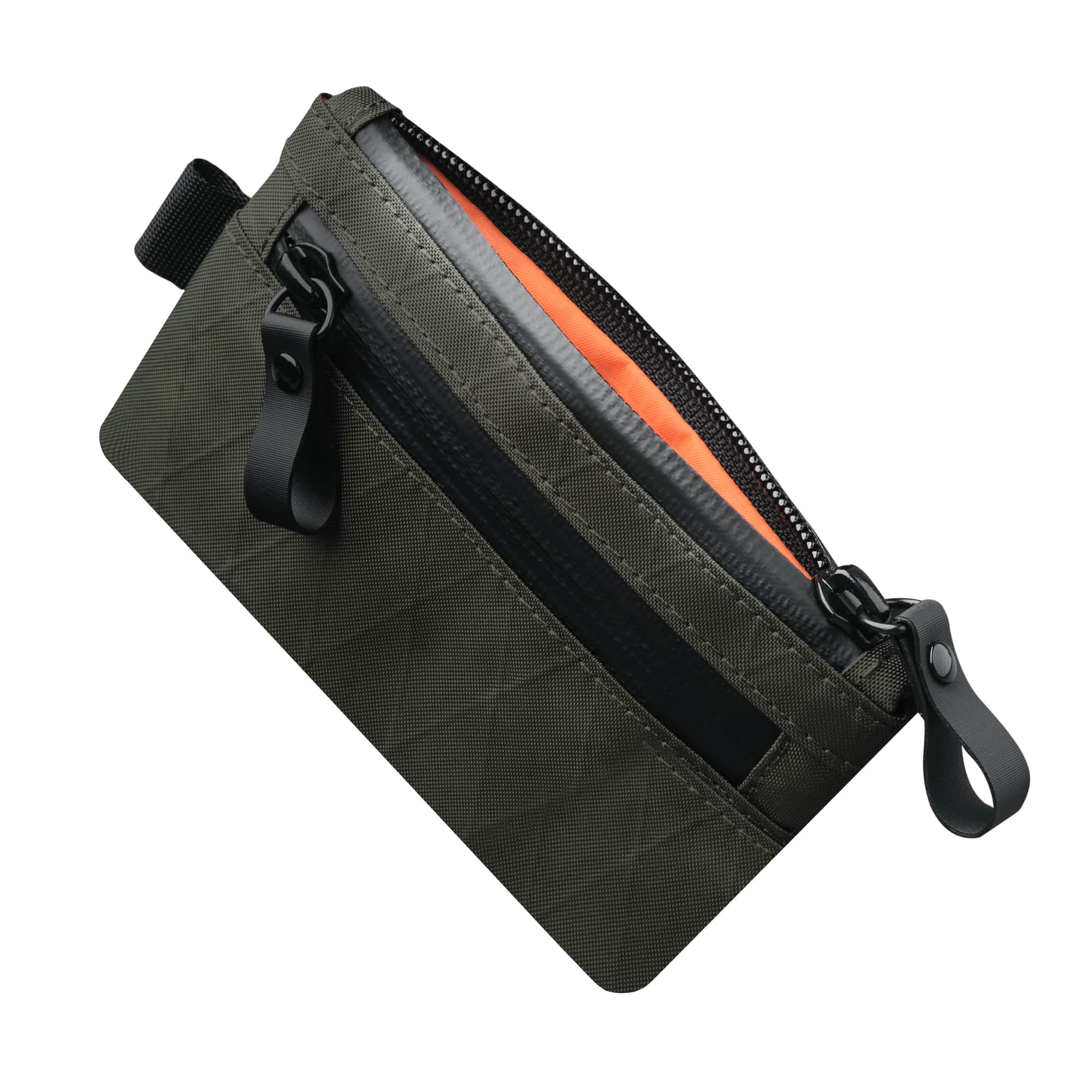 ALPAKA - Zip Pouch - RFID-Blocking Small Cash and Card Zip Wallet with Weatherproof Fabrics, EDC Pouch for Men Travel - Dark Green X-Pac VX21