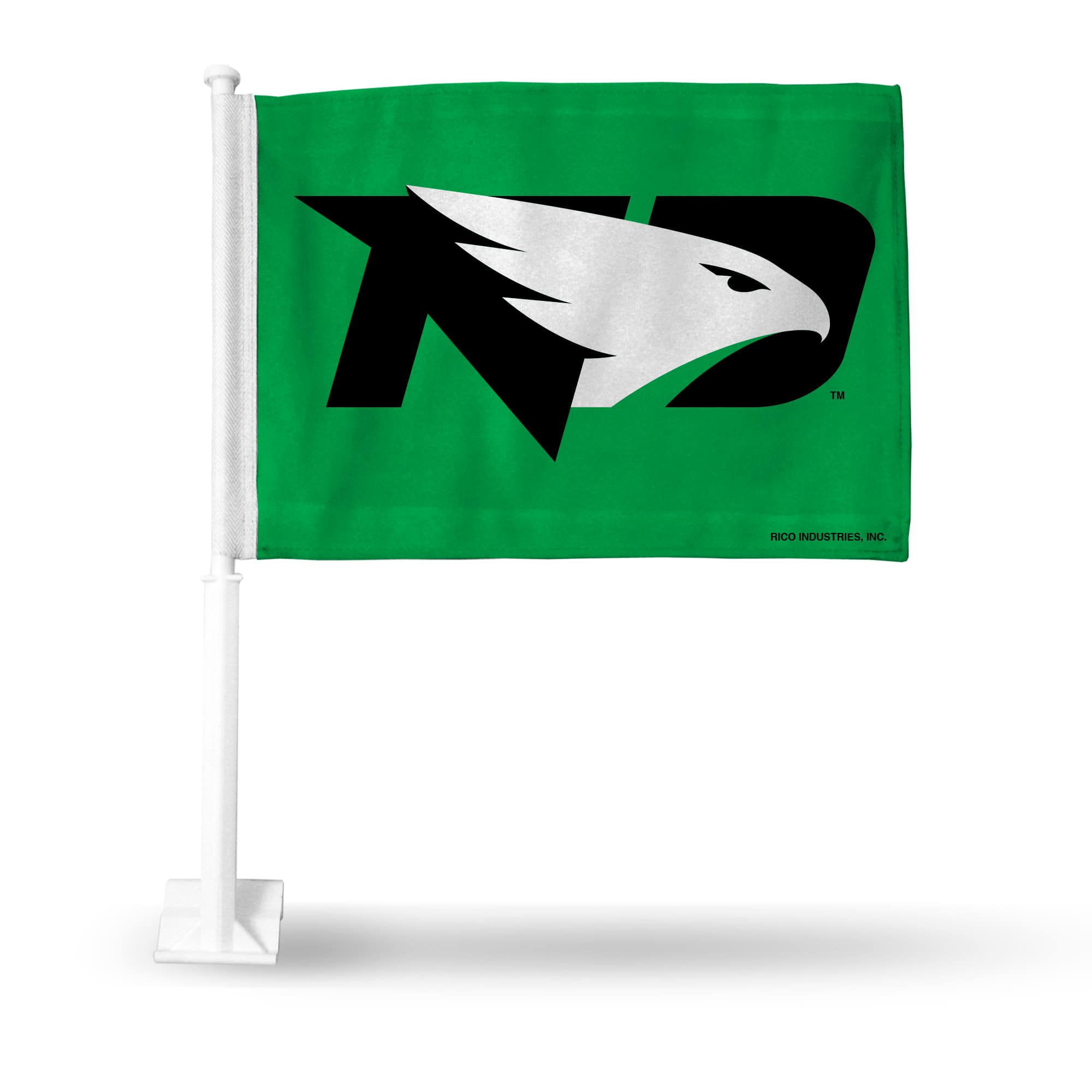 Photos - Other Decoration Rico Industries - North Dakota Fighting Hawks 11X14 Window Mount 2-Sided Car Flag - Multi FG410605 