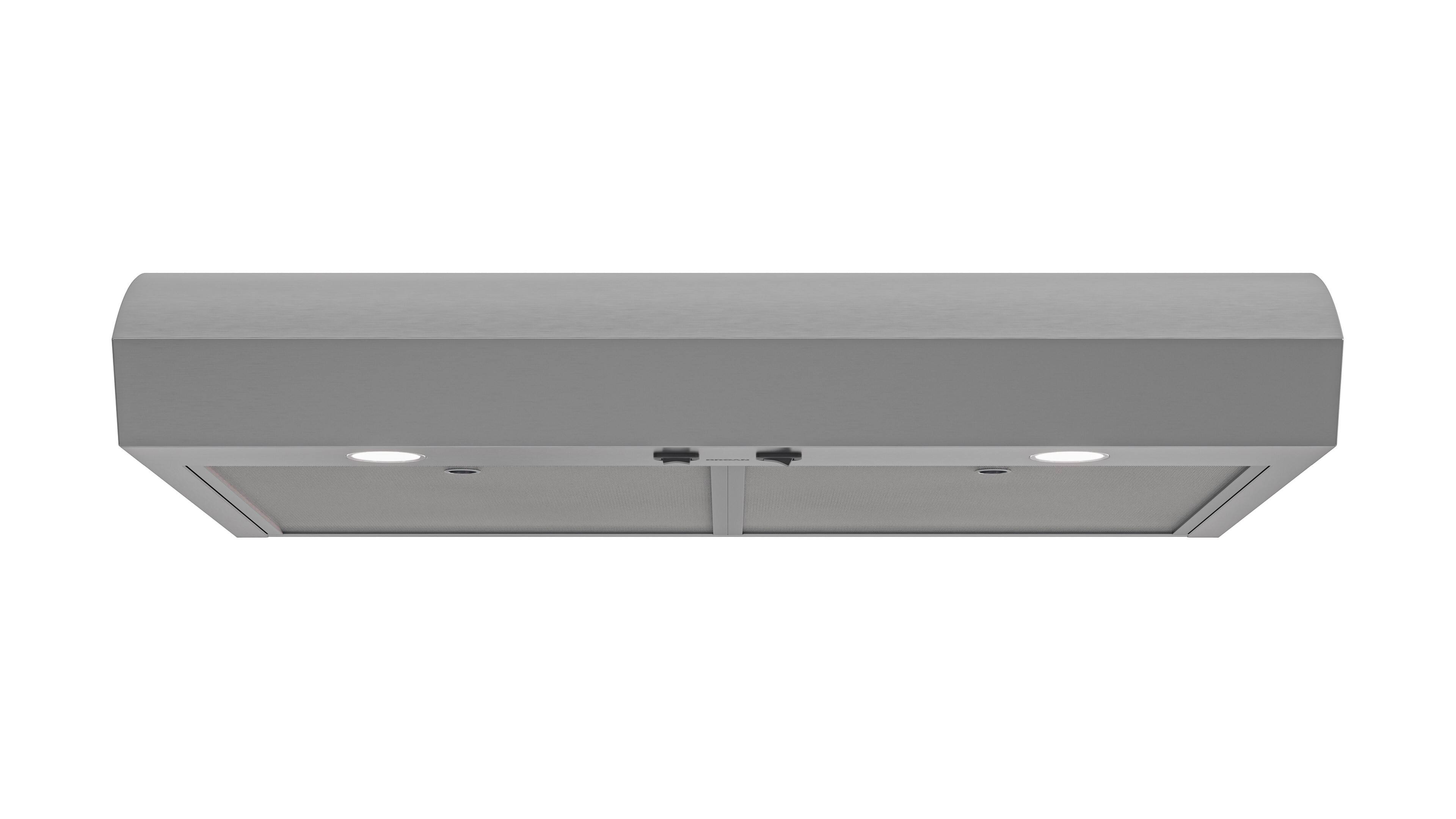 Alt View 2. Broan - Mantra 36-Inch 350 MAX Blower CFM 1.5 Sones Range Hood - Stainless Steel.