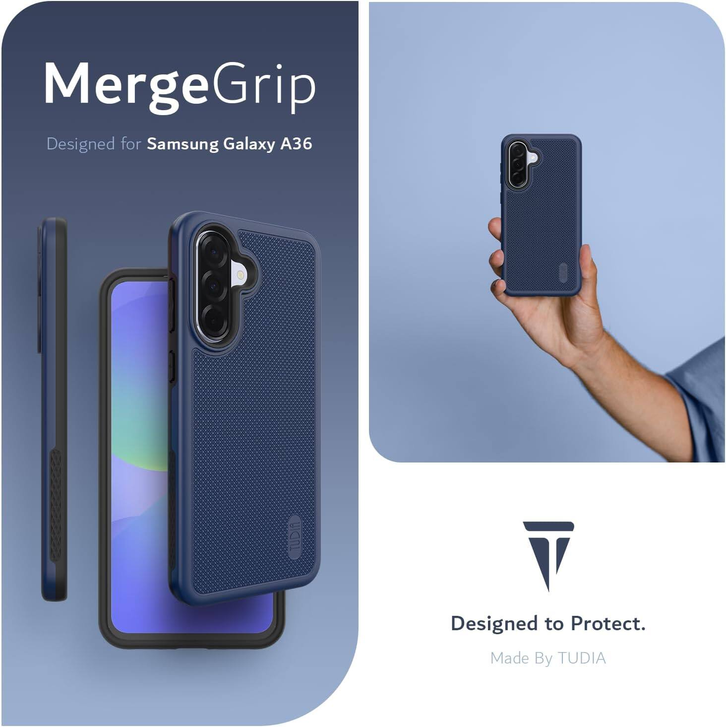 MergeGrip  
Designed for Samsung Galaxy A36  

Designed to Protect.  
Made By TUDIA