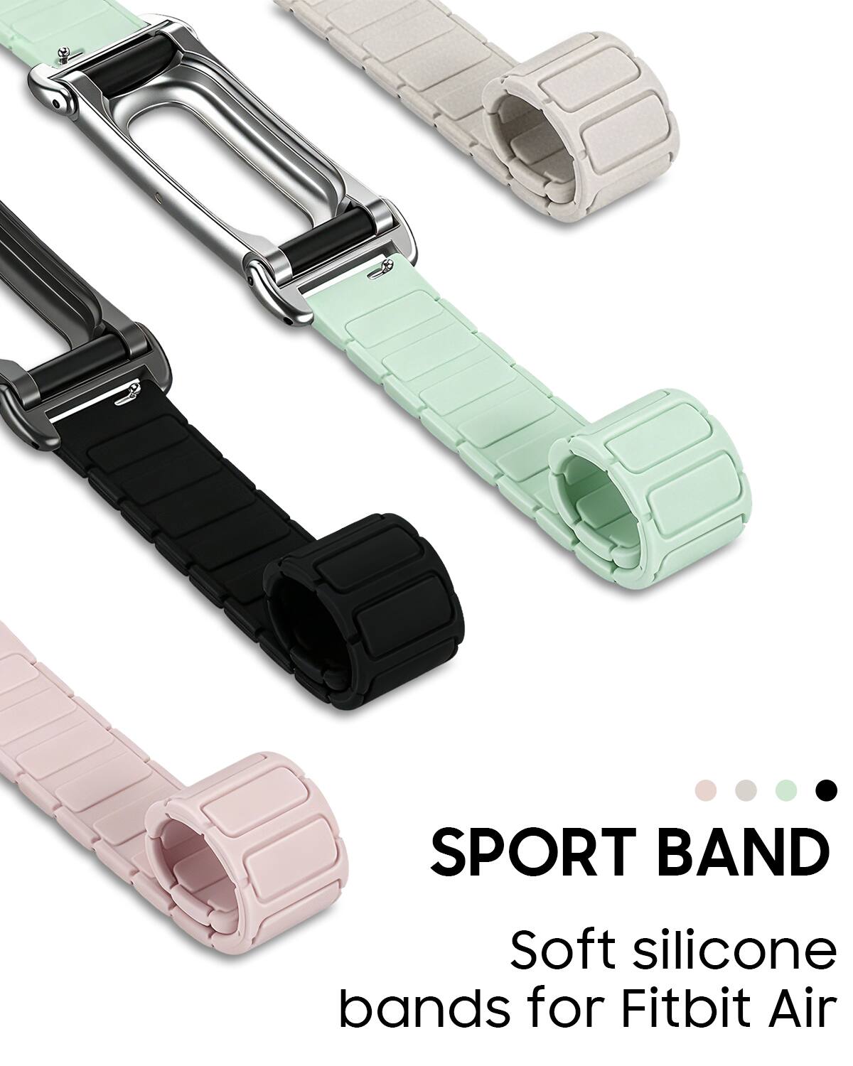 SPORT BAND  
Soft silicone bands for Fitbit Air