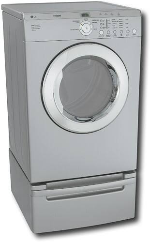 Angle Standard. LG - 7.0 Cu. Ft. Large Capacity 5-Cycle Gas Dryer - Titanium.