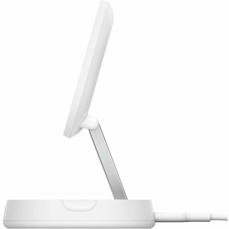 Alt View 1. Belkin - Belkin BoostCharge Pro Convertible Magnetic Wireless Charging Stand with Qi2 15W - For Qi2-enabled Device, iPhone - White.