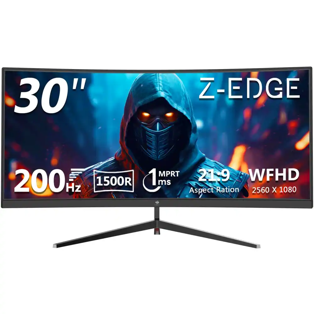 30" Z-EDGE 200Hz 1500R MPRT 1ms Aspect Ratio 21:9 WFHD 2560 X 1080