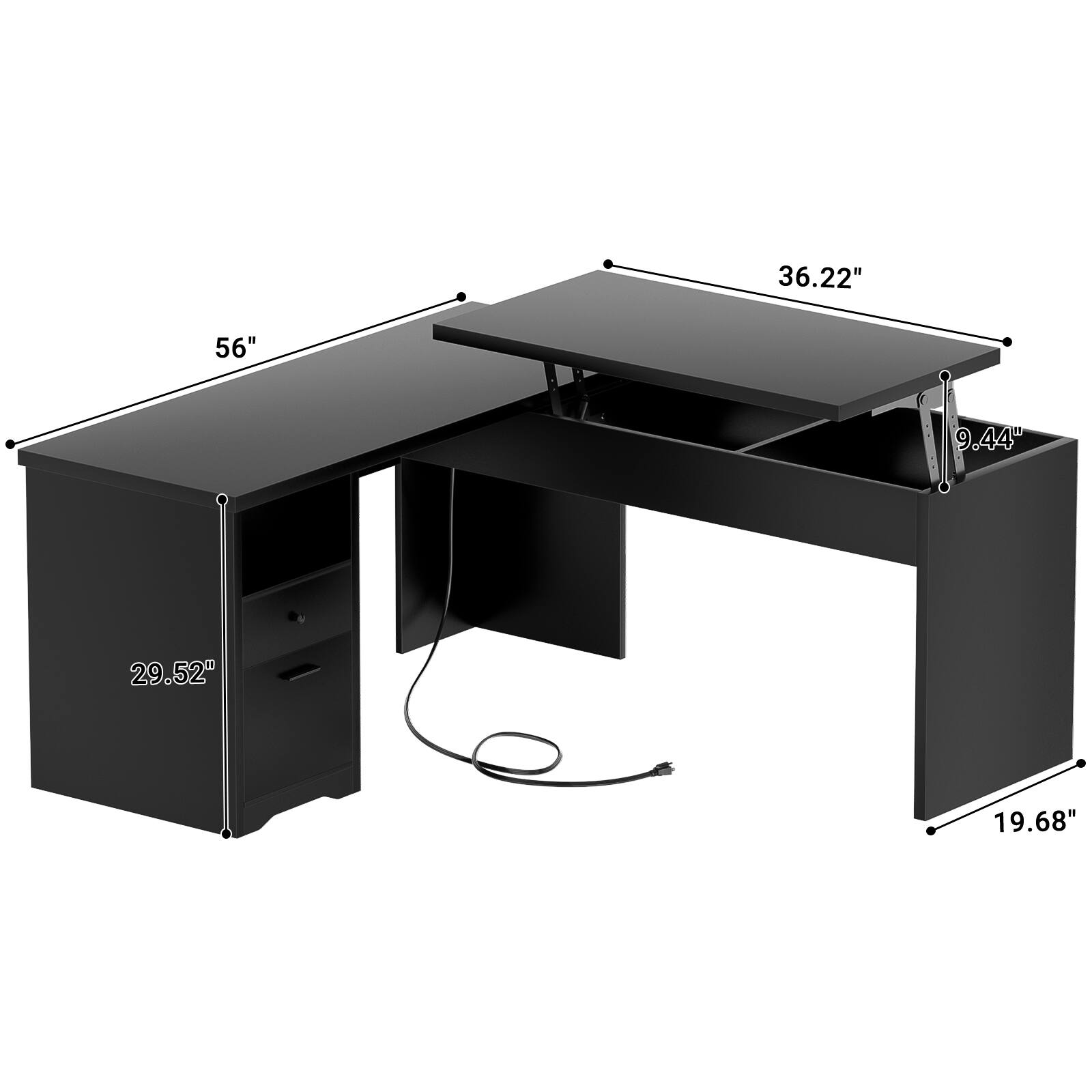 36.22" 56" 9.44" 29.52" 19.68"