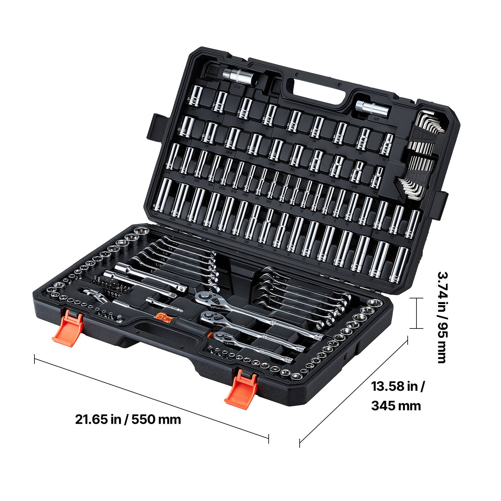 21.65 in/550 mm  
13.58 in/345 mm  
3.74 in/95 mm