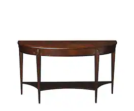Butler Specialty - Astor Nutmeg Demilune Console Table - Dark Brown