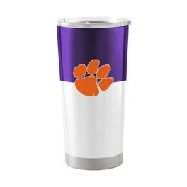 Logo Brands - Clemson Tigers 20oz. Colorblock Stainless Tumbler - Multicolor