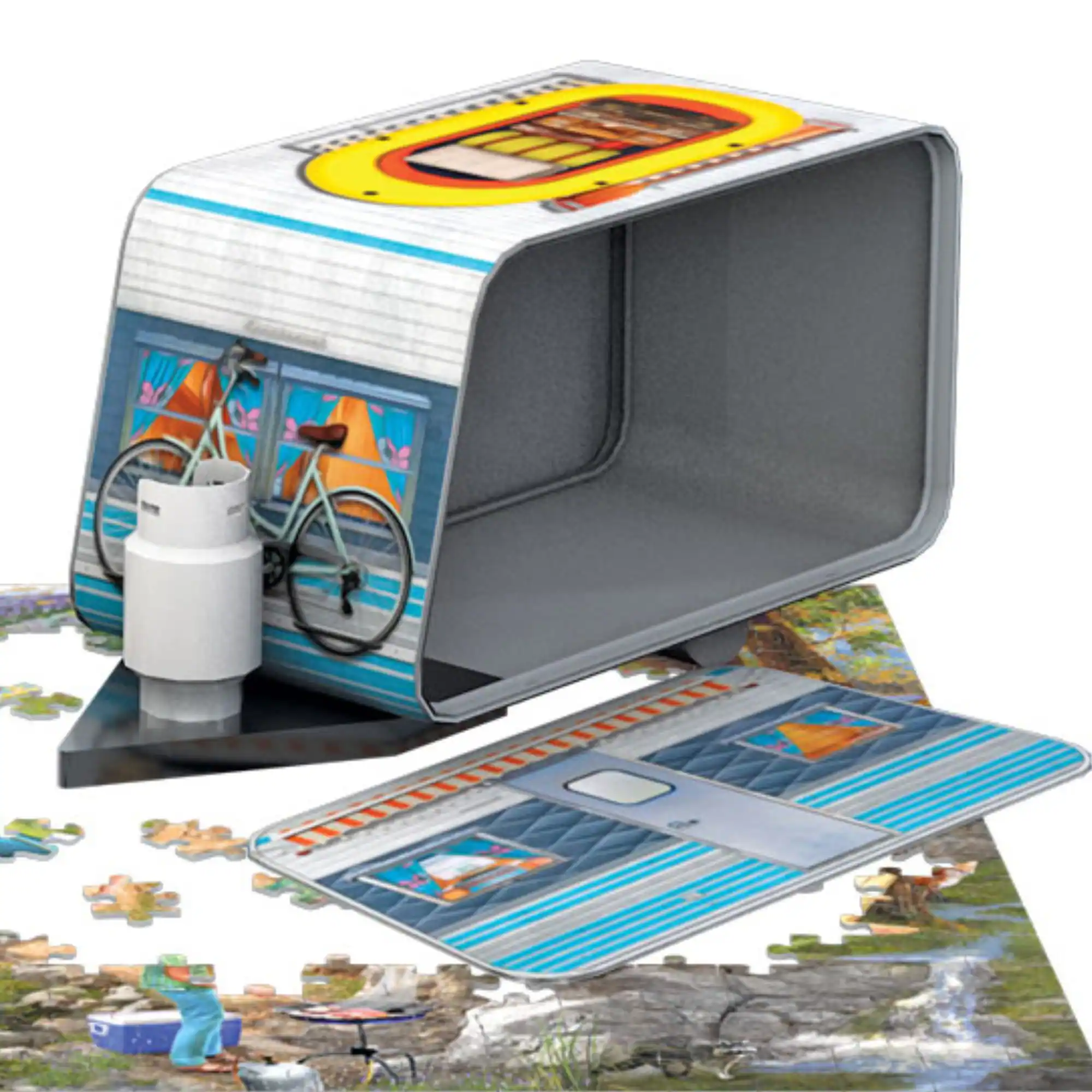 Eurographics Camping Trailer Tin 550 PC Puzzle - Best Buy