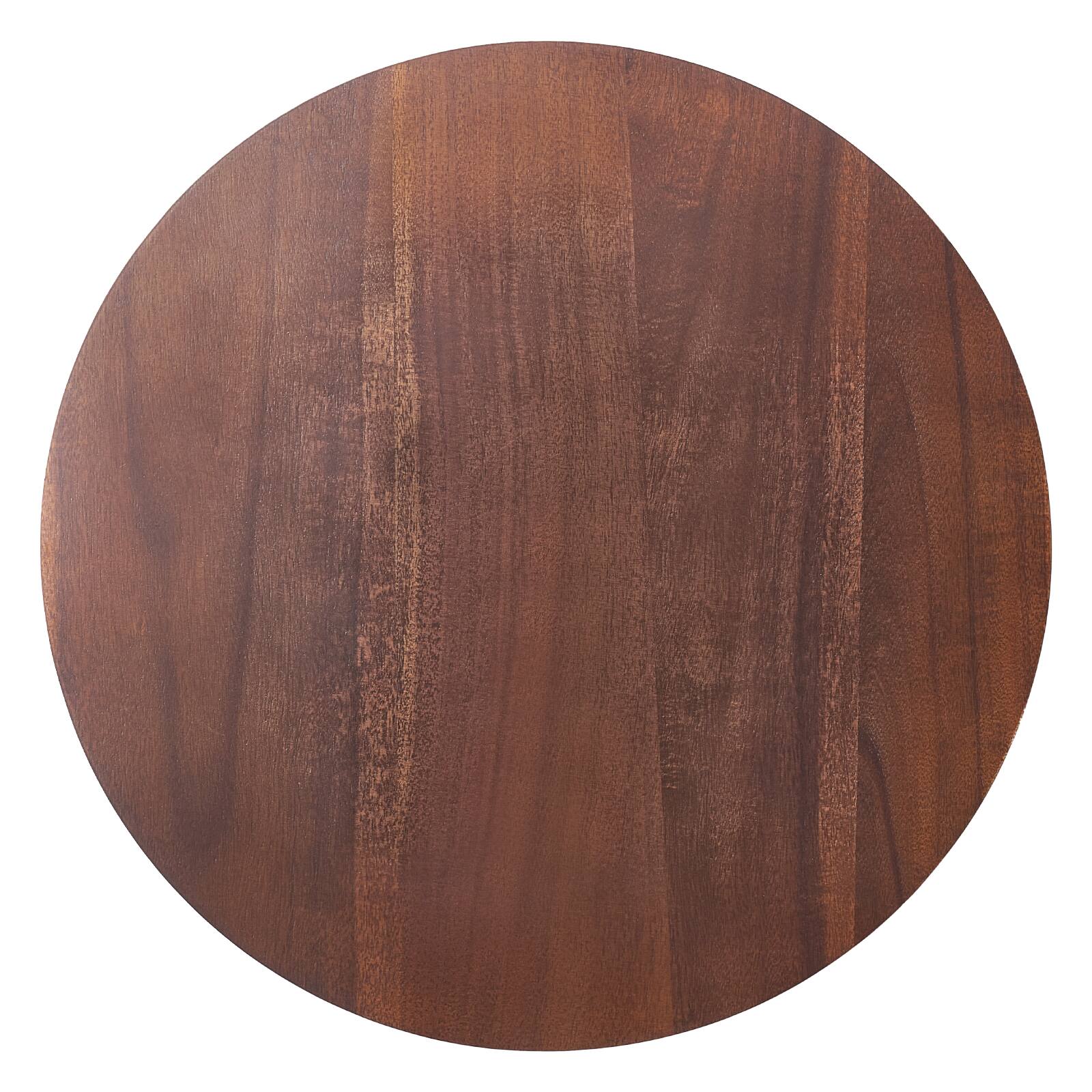 Alt View 5. VEVOR - 24 in Wood Lazy Susan Turntable, 360° Rotation Round Clear Tabletop Rotating Tray, Acacia Wood Dining Table Centerpiece - Brown.