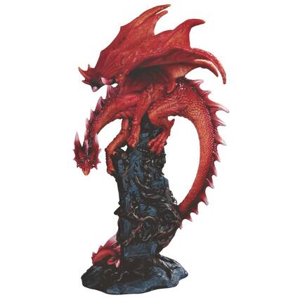 Front. FC Design - FC Design 11"H Dragon Ambush Figurine Statue Office/Computer Desk Tabletop Medieval Gaming Home Decor Gift - Multi-Color.