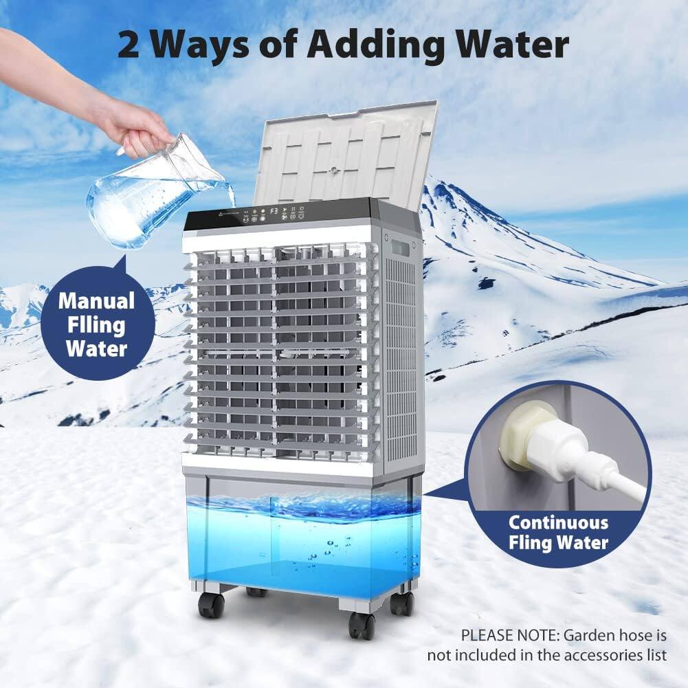 2 Ways of Adding Water

- Manual Filling Water
- Continuous Filling Water

PLEASE NOTE: Garden hose is not included in the accessories list