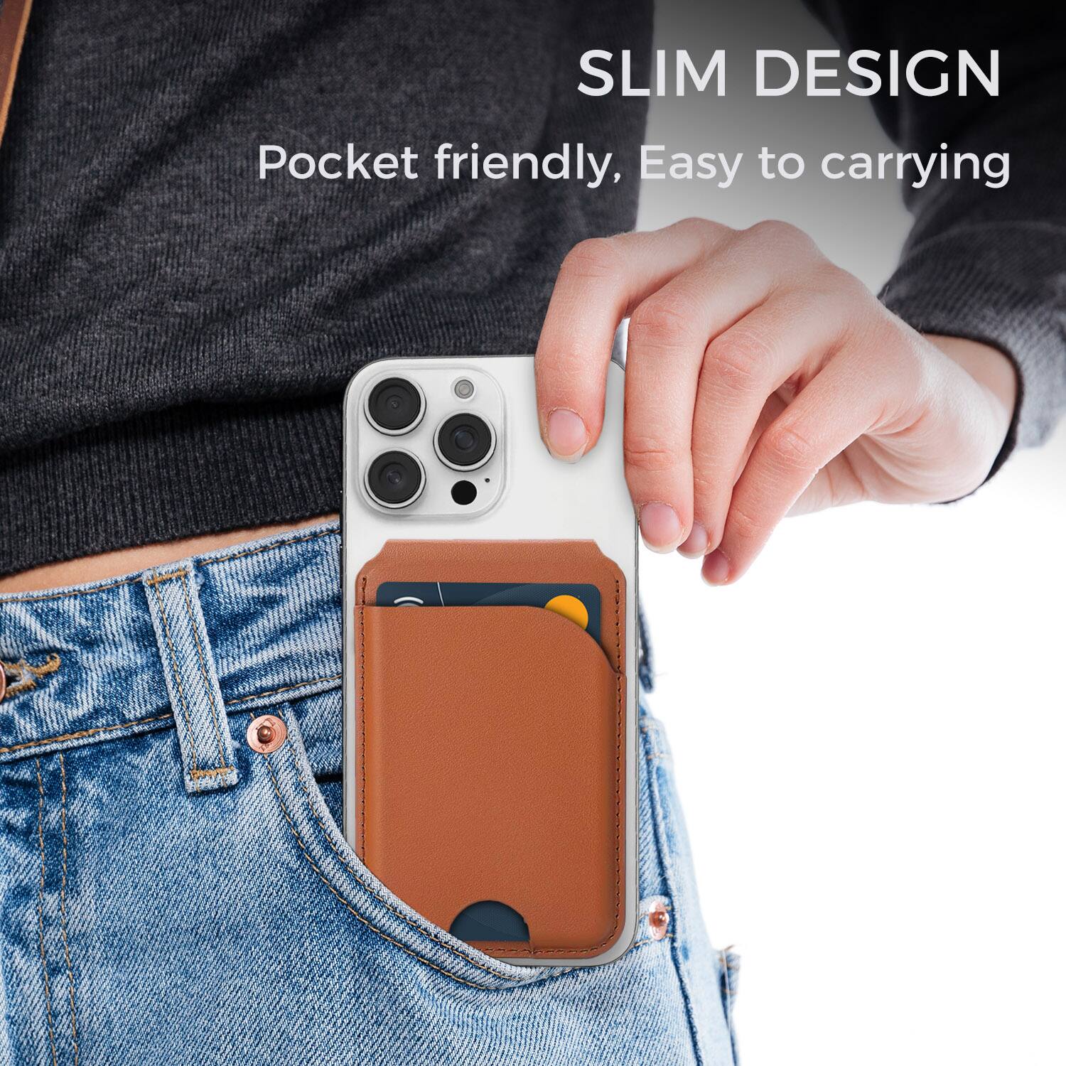 SLIM DESIGN  
Pocket friendly, Easy to carrying