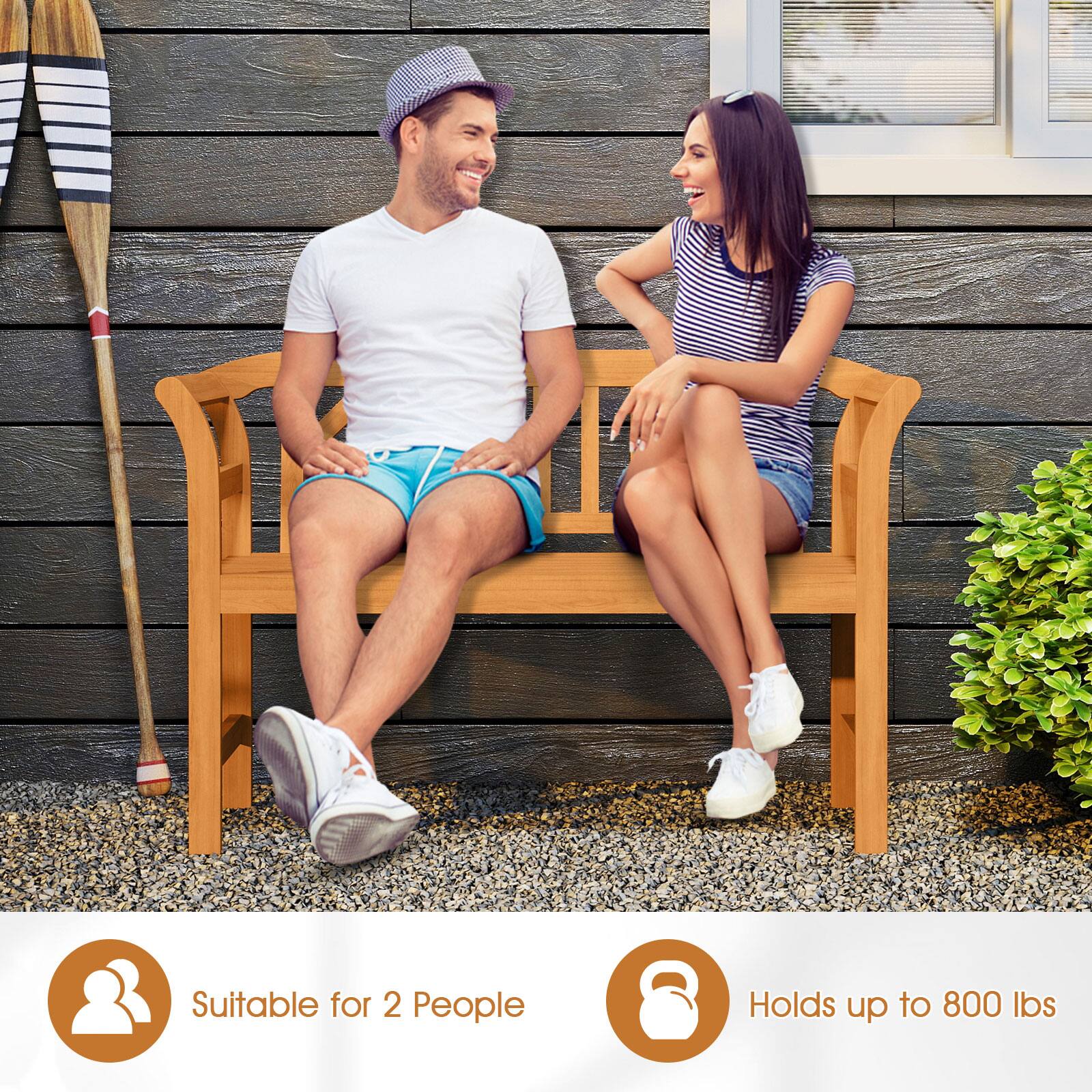 Suitable for 2 People  
Holds up to 800 lbs