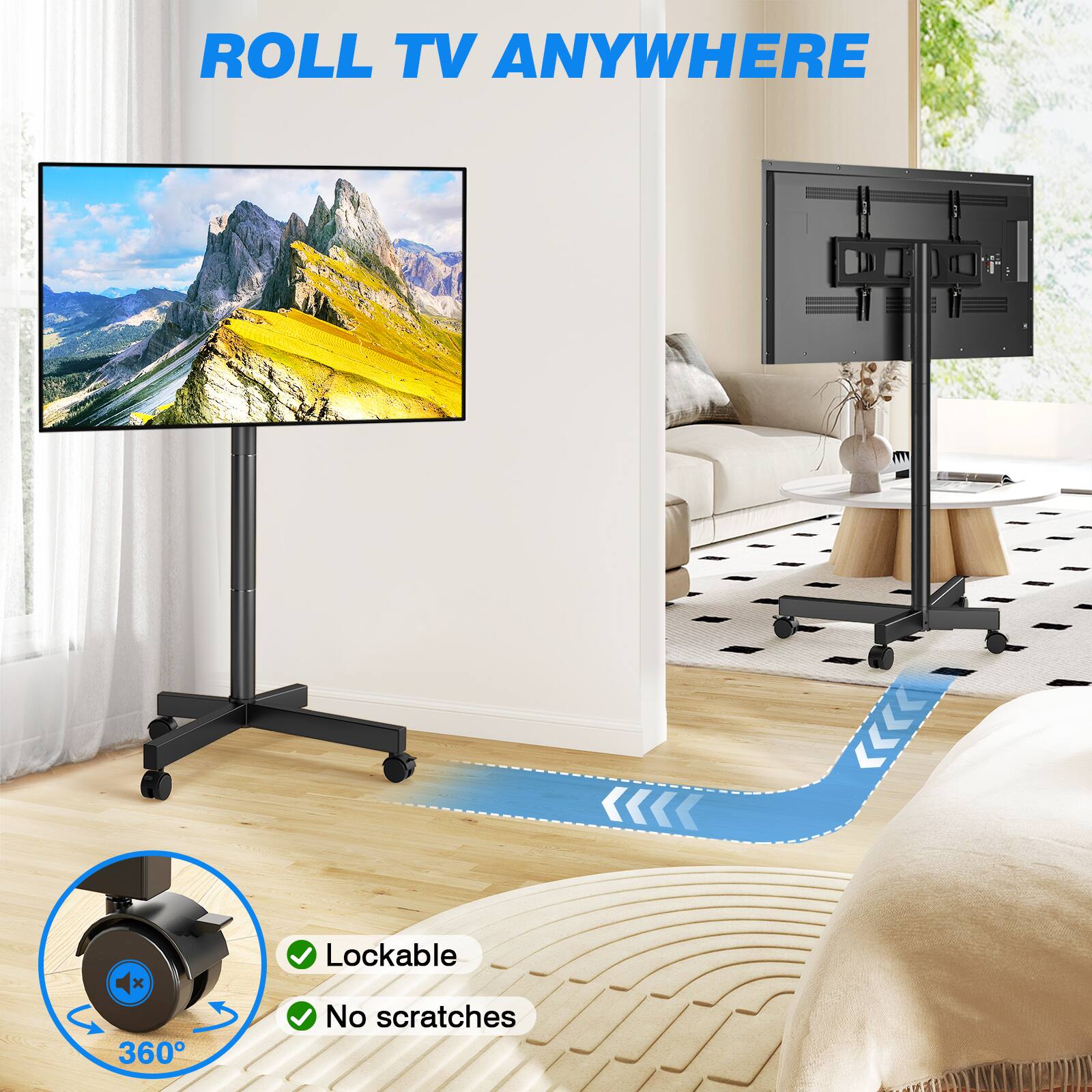 ROLL TV ANYWHERE

X 360

Lockable
No scratches