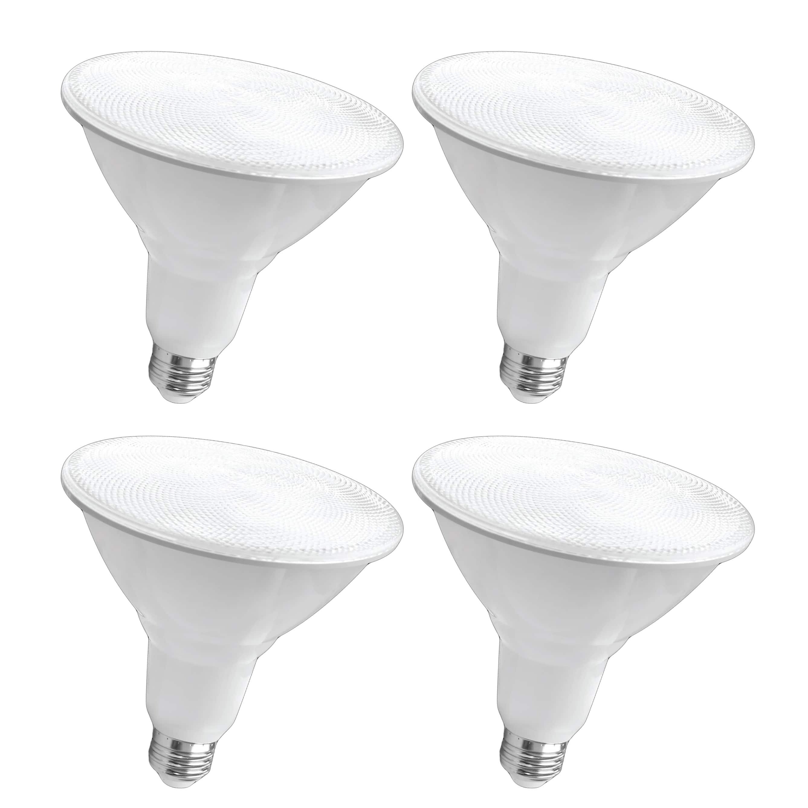 VIRIBRIGHT - PAR38 LED Bulb, 1500 Lumens Dimmable, Warm White (4 Pack) - 2700K
