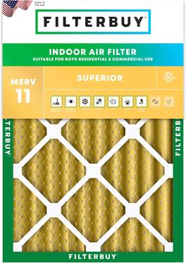 Filterbuy - 21.5x26x4 MERV 11 Pet & Allergy Defense, Electrostatic Pleated HVAC AC Furnace Air Filters Replacement (1-Pack) - Gold
