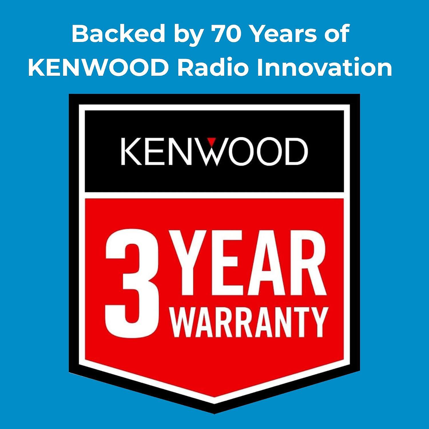 Backed by 70 Years of KENWOOD Radio Innovation  
KENWOOD 3 YEAR WARRANTY