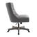 Alt View 11. Linon Home Décor - Modern Upholstered Barrel Swivel Office Chair - Slate Gray.