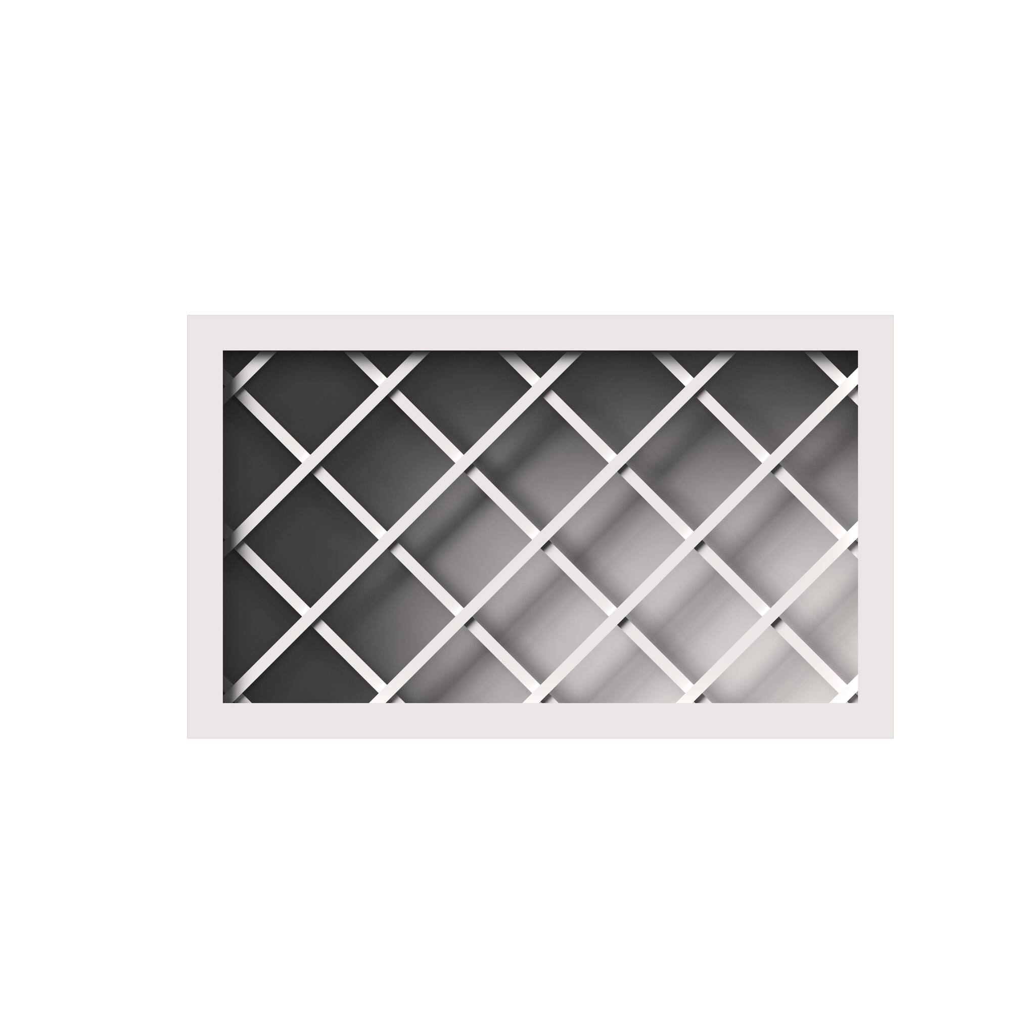 Alt View 1. Boyel Living - 30-in W x 18-in H x 12-in D Shaker Wine Rack Kitchen Wall Cabinet - Glacier White.