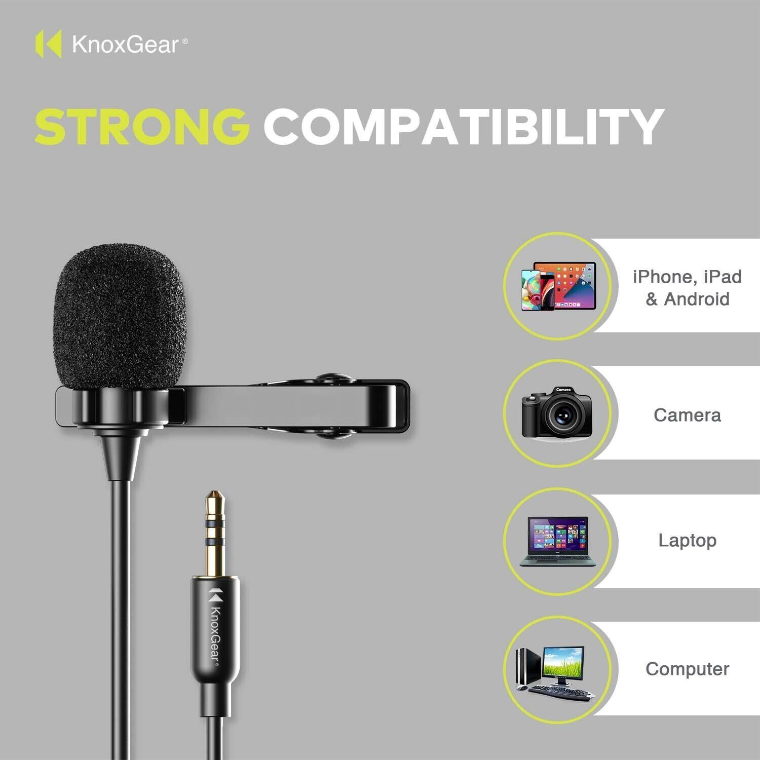KnoxGear  
STRONG COMPATIBILITY  

- iPhone, iPad & Android  
- Camera  
- Laptop  
- Computer
