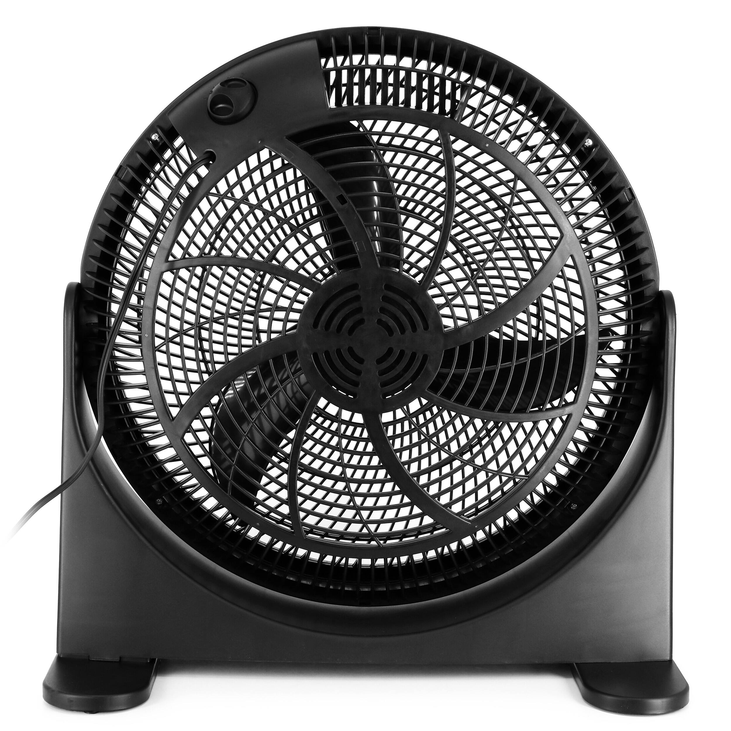 Alt View 1. Air Monster - Air Monster 16 Inch Air Circulator 3 Speed Adjustable Angle Floor Fan in Black - Black.
