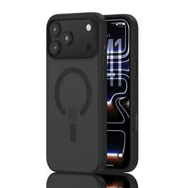 UUCOVER - Magnetic Case for Apple iPhone 18 Pro, Shockproof TPU+PC Compatible with MagSafe Case Matte Translucent Back Cover - Black