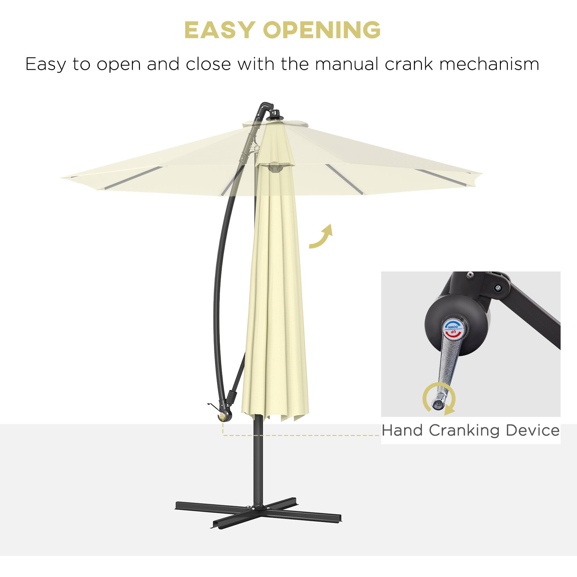 EASY OPENING
Easy to open and close with the manual crank mechanism - a Hand Cranking Device